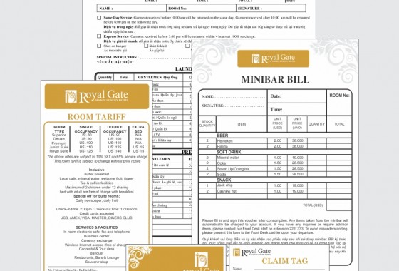 Phiếu sổ 1, 2, 3 liên số liên tục