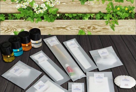 Bộ đồ dùng tiêu hao với bao bì bột bắp