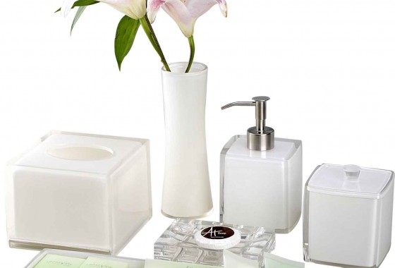 Bộ khay tiện ích nhựa melamine trắng bóng