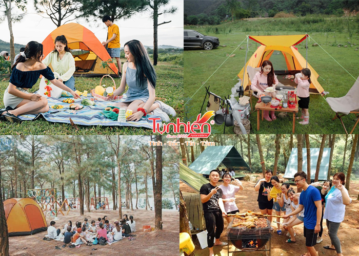 chuẩn bị thức ăn khi đi camping