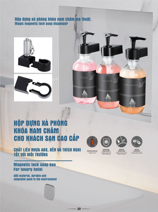 Giải Mã Hệ Thống Dispenser Khách Sạn: Chọn Giá Treo Bình Dầu Gội Inox 304, Nhựa APS Hay Sơn Tĩnh Điện?