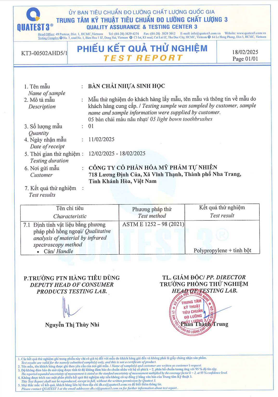 BÀN CHẢI PHÂN HỦY SINH HỌC HOÀN TOÀN