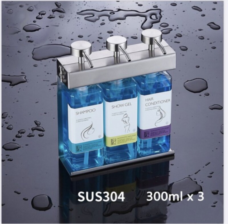 Bình xà phòng treo tường inox 304