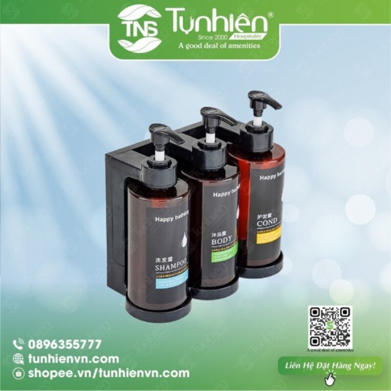 Bình đựng xà bông treo tường nhựa abs