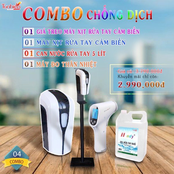 Combo 04 sản phẩm bảo vệ sức khỏe mùa dịch