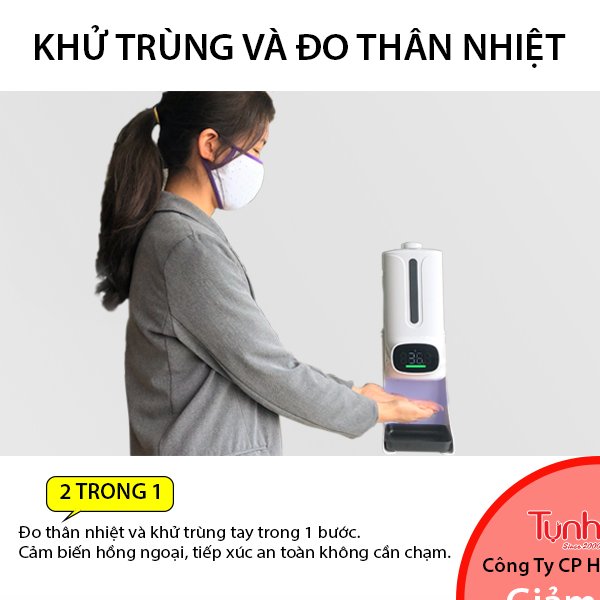 Máy khử trùng đo thân nhiệt 2 in 1