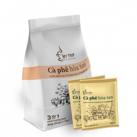 Cà phê hòa tan My Trip 2in1 & 3in1: Vị ngon chuẩn khách sạn trong bao bì Kraft thân thiện môi trường